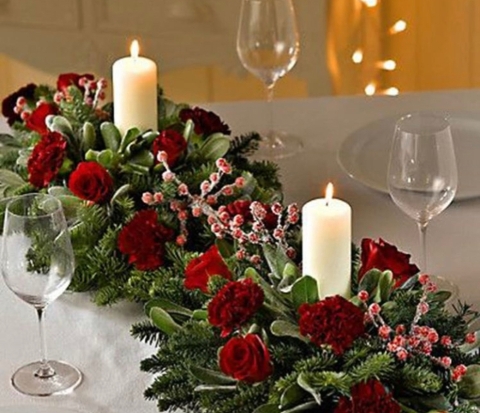 Christmas Table Wreath